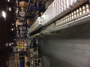 Modelo cans moving down the line