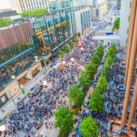 Beer Fans Line the Plaza at CBC 2018